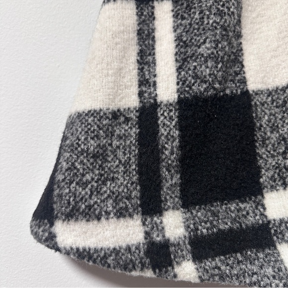 ASOS Flippy Check Mini Skirt White Black Plaid Women’s Size 12 Academia Preppy - Picture 10 of 16